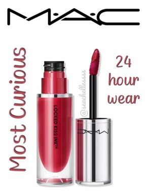 Mac Cosmetics Locked Kiss Ink 24 Hour Lip Color Most Curious Rose Brand New Box